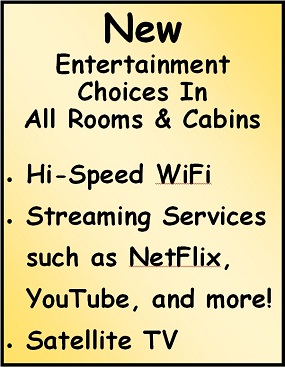 Hi Speed WiFi & streaming services at Meadowbrook Resort in Wisconsin Dells